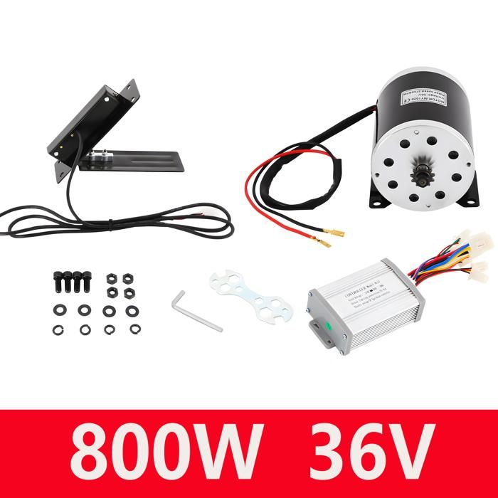 Moteur Électrique à Balais, Puissance 800W, Vitesse 2750 RPM, noir – Image 2