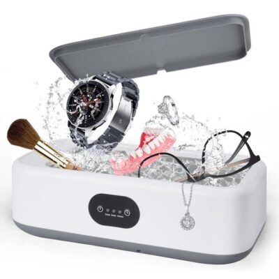 Nettoyeur A Ultrasons Professionel,640ml 49000Hz Nettoyeur Ultrasons Lunettes avec 3 Timer Réglages, pour Bijoux Lunettes Montres