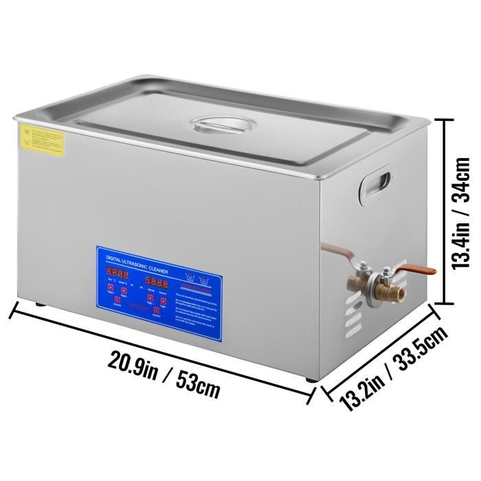 Nettoyeur ultrasons numrique - VEVOR - 30L - Acier inoxydable - 500W - 600W - 40kHz – Image 2