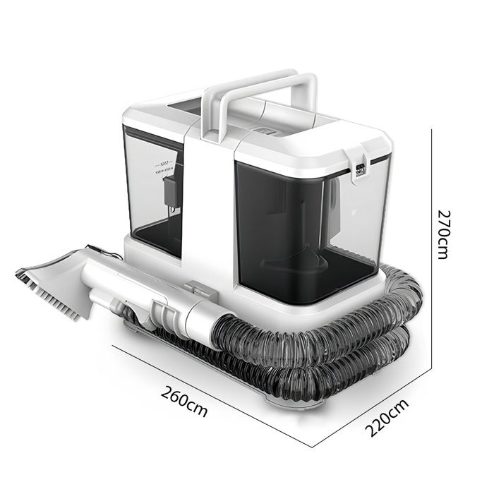 Nettoyeur de Canapés et Tapis - Aspiration et Lavage à Haute Pression - 4 Brosses - Pour Canapé, Tapis, Moquette, Siège Auto – Image 2