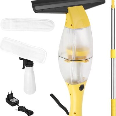 Nettoyeur de vitres électrique - CHOUMICHA - Sans fil - Autonomie 28 min - Double mode de nettoyage - Buse 28 cm