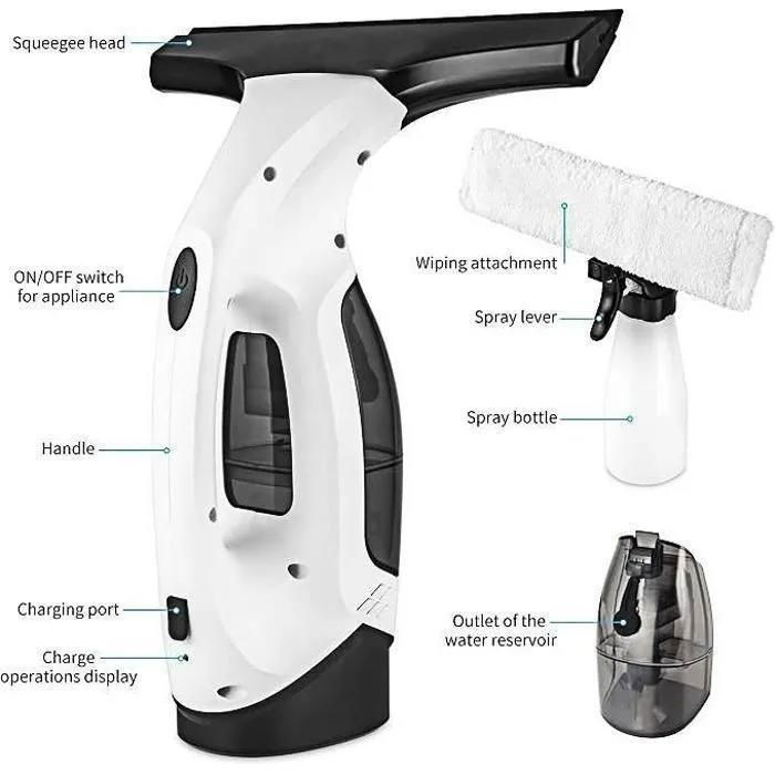 Nettoyeur de Vitres Électrique – MONMECD – Nettoyage Sans Traces – Batterie Rechargeable – Autonomie 35Min – Image 6