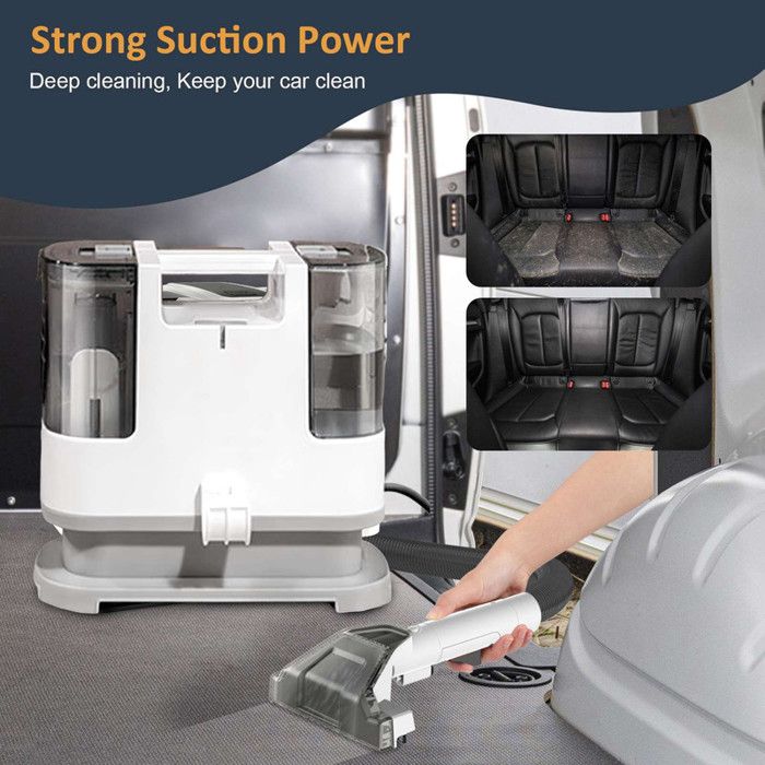 Nettoyeur Tissu Canapé À Injection-Extraction - Aspirateur Puissant 400W 9kPa Pour Taches Incrustées - Réservoir 1L, Shampouineuse – Image 6