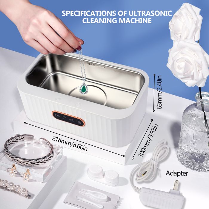 Nettoyeur à Ultrasons 400ML,45KHz Machine de Nettoyage à Ultrasons Professionnel,Pinceau de – Image 2