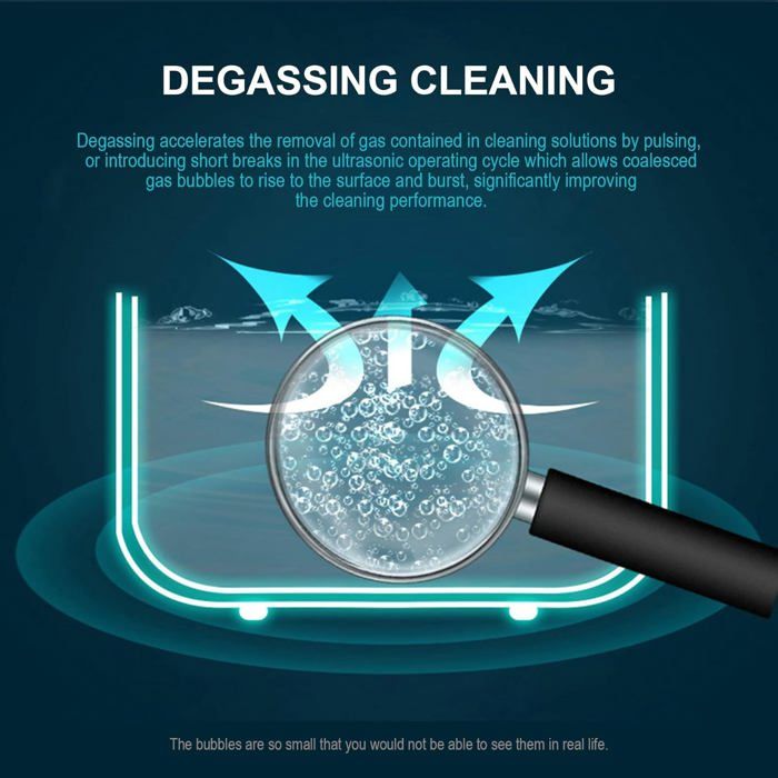 Nettoyeur à Ultrasons Professionnel 600ml, Appareil de Nettoyage pour Lunettes, Montres, Bijoux, Prothèses Dentaires, Ustensiles – Image 3