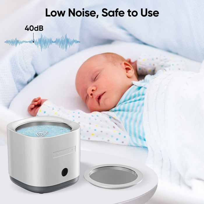 Nettoyeur à ultrasons pour prothèses dentaires, 42000Hz Nettoyeurs ultrasoniques 360° nettoyage en profondeur protège-dents(white) – Image 6