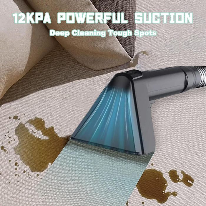Nettoyeur Vapeur détacheur - 500W - Réservoir 0.8L/1,7L - Pour canapé, Tapis, Rembourrage - 12000Pa - Nettoyeur canapé tissu – Image 5