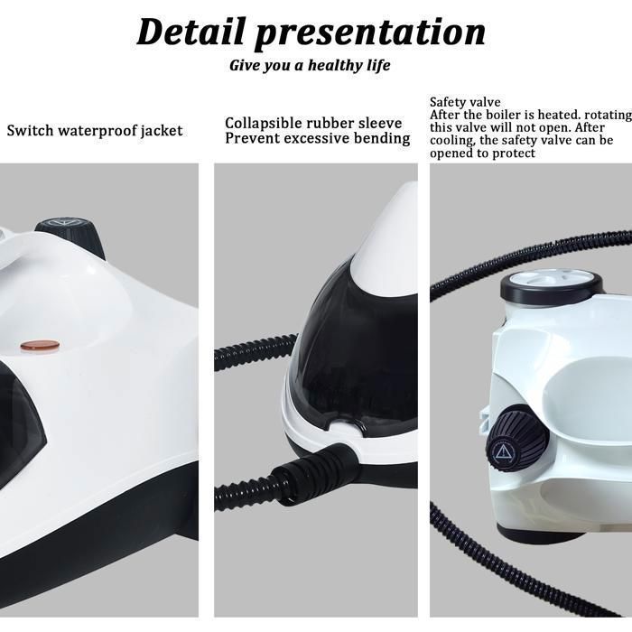 Nettoyeur vapeur - 2000W - 5 bars nettoyage chauffage multi-surfaces 13 accessoires, maison, voiture, sols, canapés, carrelage – Image 3