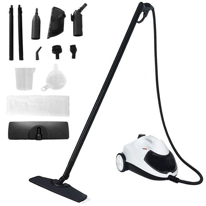 Nettoyeur vapeur - 2000W - 5 bars nettoyage chauffage multi-surfaces 13 accessoires, maison, voiture, sols, canapés, carrelage