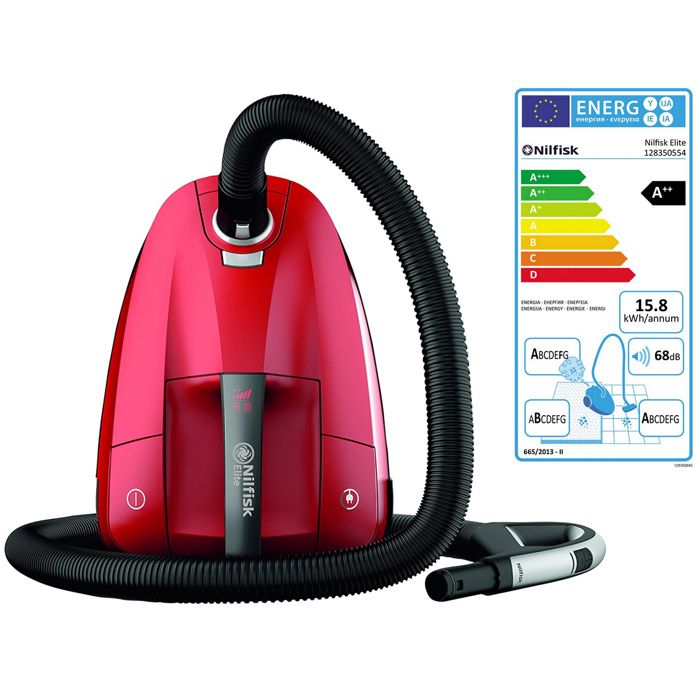 Nilfisk Elite RCL14E08A2 Aspirateur traineau sac rouge – Image 2