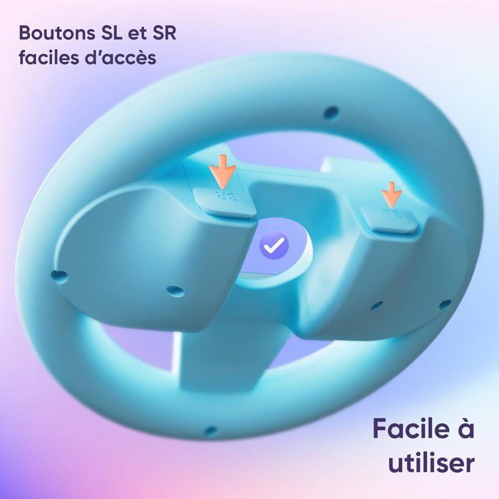 Pack de 2 Volants de Course pour Nintendo Switch 2 - Oniverse - Accessoires pour Mario Kart, Supports Volant Orange et Bleu – Image 5