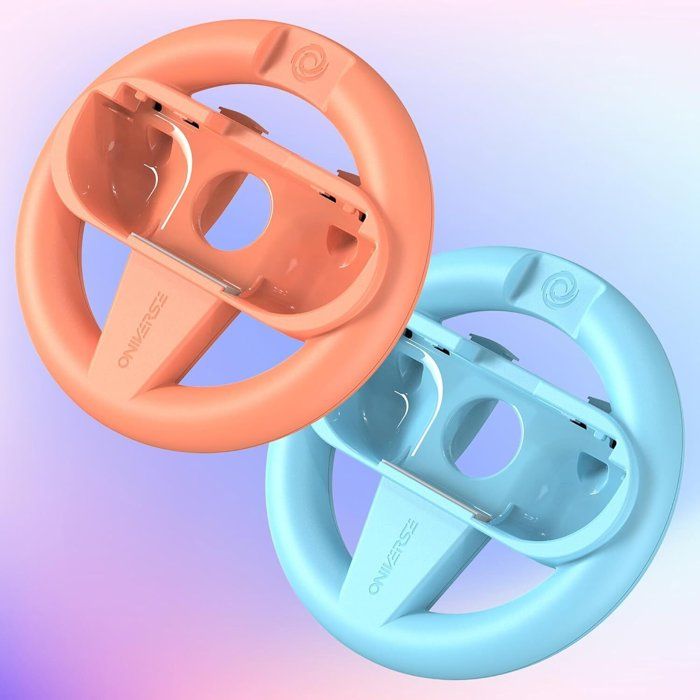 Pack de 2 Volants de Course pour Nintendo Switch 2 - Oniverse - Accessoires pour Mario Kart, Supports Volant Orange et Bleu – Image 6
