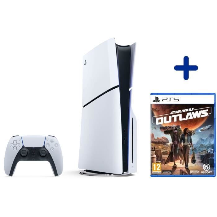 Pack PS5 : Console PS5 Standard (Modèle Slim) + Star Wars : Outlaws