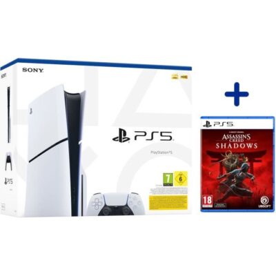 Pack PS5 Standard : Console PlayStation 5 (modèle Slim) + Assassin's Creed Shadows