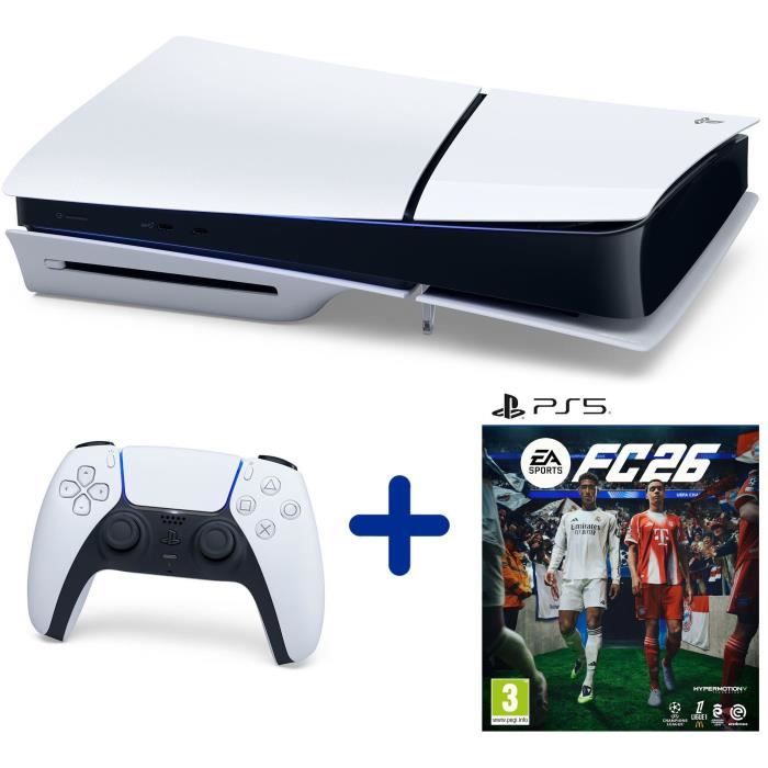 Pack PS5 Standard : Console PlayStation 5 (modèle Slim) + FC 26 – Image 2