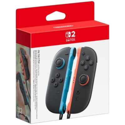 Paire de manettes Joy-Con 2 Bleu Clair & Rouge Clair pour Nintendo Switch 2