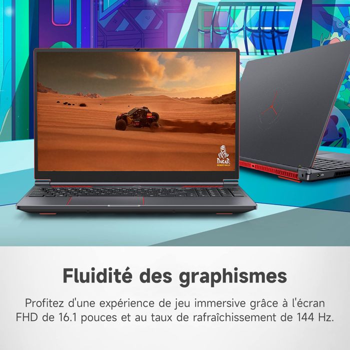 PC Portable Gamer - 16''FHD IPS 144hz - Intel Core i9-13900H(14C/20T) - NVIDIA® GeForce RTX™ 4050 - RAM 32Go DDR5 - SSD 1To – Image 2