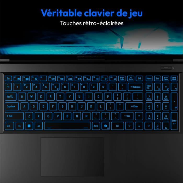 PC Portable Gamer ERAZER Crawler E50i MD62654 - Windows 11 - 15,6" FHD IPS 144Hz - RTX 4050 - Core i5-12450H - RAM 16Go - 512Go SSD – Image 6