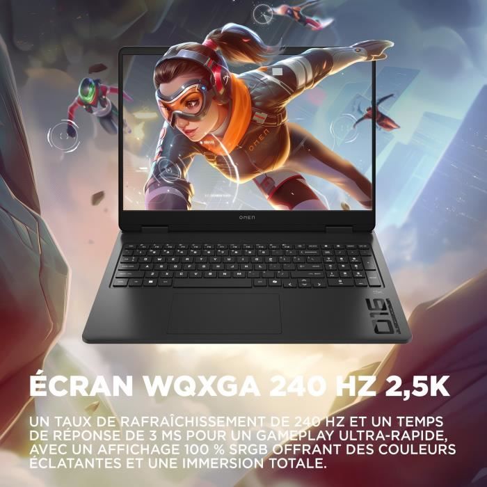 PC Portable Gamer HP Omen 16-ap0034nf - Sans Windows - 16" 2,5K IPS 240Hz - RTX 5070 8Go TGP 115W - Ryzen AI 7 350 - 16Go - 512Go – Image 8