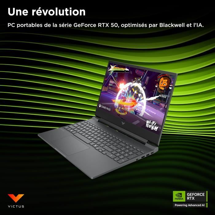 PC Portable Gamer HP Victus 15-fb3012nf - Sans Windows - 15,6" FHD IPS 144Hz - RTX 5060 8Go TGP 75W - Ryzen AI 5 340 - 16Go - 512Go – Image 8