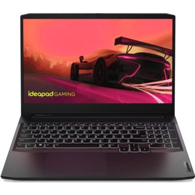 PC Portable Gamer - LENOVO Gaming 3  15ACH6 - 15,6'' FHD 120Hz - Ryzen 5 5600H - RAM 8Go - 512Go SSD - RTX 3060 6Go - W11 - AZERTY