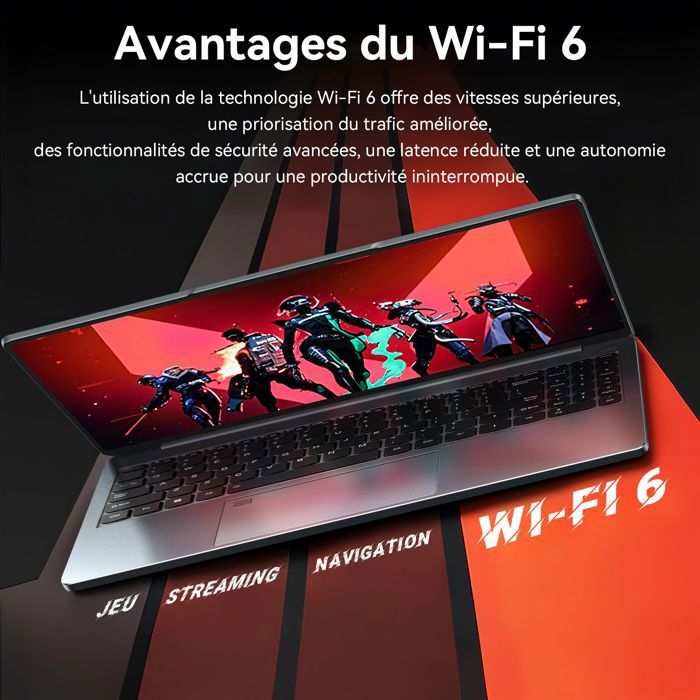 PC Portable Gamer, VANWIN 16" FHD, AMD Ryzen 7 7735HS(8C-16T, jusqu'à 4,7 GHz)16Go DDR5,512Go SSD,WiFi6,AMD Radeon 680M 2.2GHz – Image 5