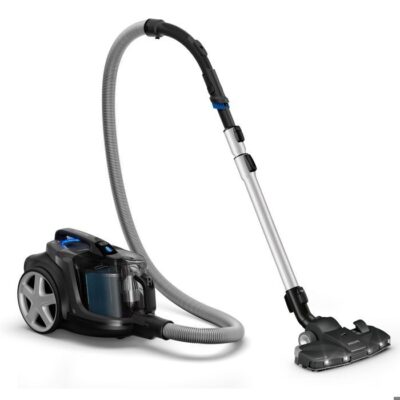 Philips PowerPro Expert Aspirateur sans sac, avec accessoires, aspire 99,9 % de la poussière, 900 W, noir (FC9747/09)