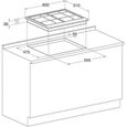 Plaque de cuisson Gaz - HOTPOINT - 4 foyers - L 60 x P51 cm - PNN 641 IX – Image 2