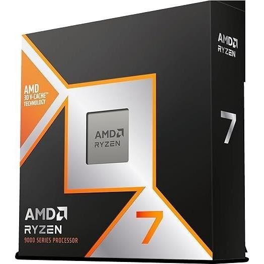 Processeur - AMD - Ryzen 7 9800X3D - 4.7 GHz, 8 cœurs, 104 MB L2 & L3, AM5 – Image 3