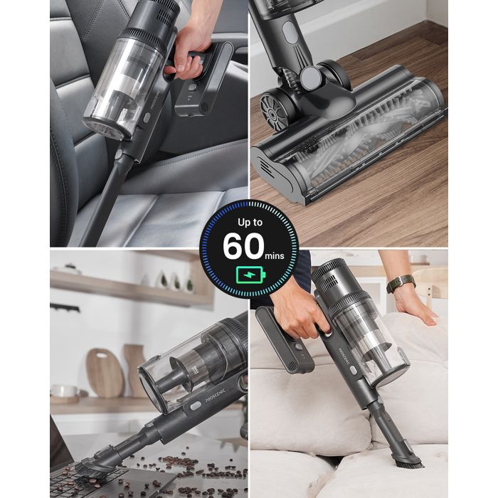 Aspirateur Balai - PROSCENIC - P11 - 55000 Pa - 550W - 60 Min Autonomie - 2-en-1 – Image 5