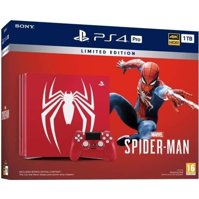 Ps4 PRO 1TO Spiderman Edition Limited
