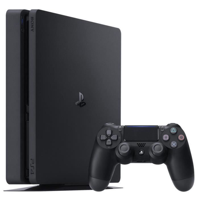 Console PS4 Slim 1To Noire/Jet Black + 2ème Manette DualShock Noire - PlayStation Officiel – Image 2