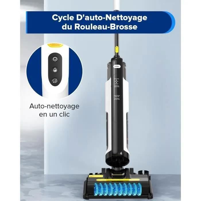 Redkey W12 SE Aspirateur Laveur Eau et Poussière,3 en 1 Aspirateur Nettoyeur Intelligent Sans Fil 180W – Image 4