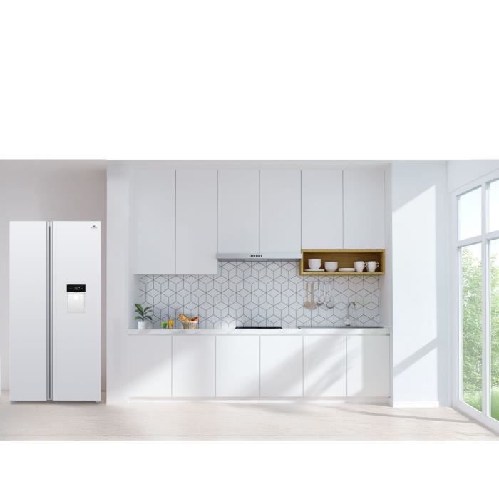Réfrigérateur américain - CONTINENTAL EDISON - CERA505NFWD - 503 L - Total No Frost (Sans givre) - Classe D - L92 x H177 cm - Blanc – Image 6