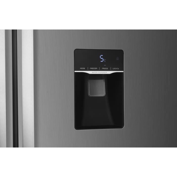 Réfrigérateur américain Continental Edison - CERA532NFIXD - 2 portes - 529L - L90 cm xH177 cm - Inox – Image 5