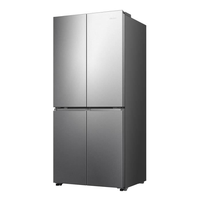 Réfrigérateur américain HISENSE - RQ5P470SEIE - 4 portes - Classe énergétique E - 84,2 x 74,4 x 188,5 cm - Inox – Image 3