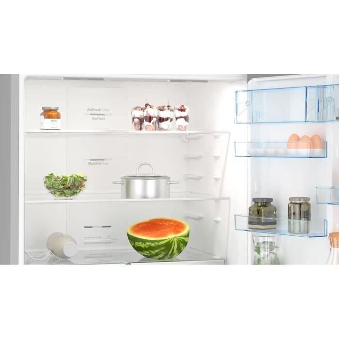 Réfrigérateur combiné - BOSCH - KGN86VIEA - Classe E - 479 L - 186 x 86 x 81 cm - Acier brossé – Image 8