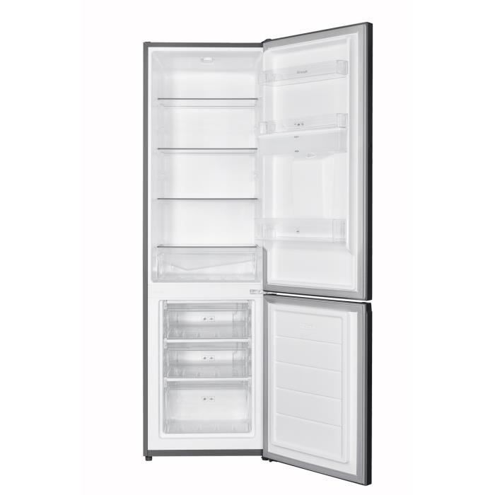 Réfrigérateur combiné BRANDT BC8027EXD - 2 portes - 260L - L55 cm - Silver – Image 2