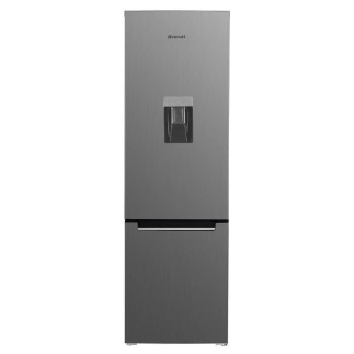 Réfrigérateur combiné BRANDT BC8027EXD - 2 portes - 260L - L55 cm - Silver