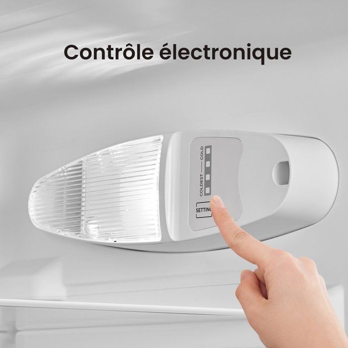 Réfrigérateur Combiné Congélateur en Bas - COMFEE - RCB169DK3 - Low Frost - 174L (115+59) - 38 dB - Classe D - L47 x H150cm - – Image 4