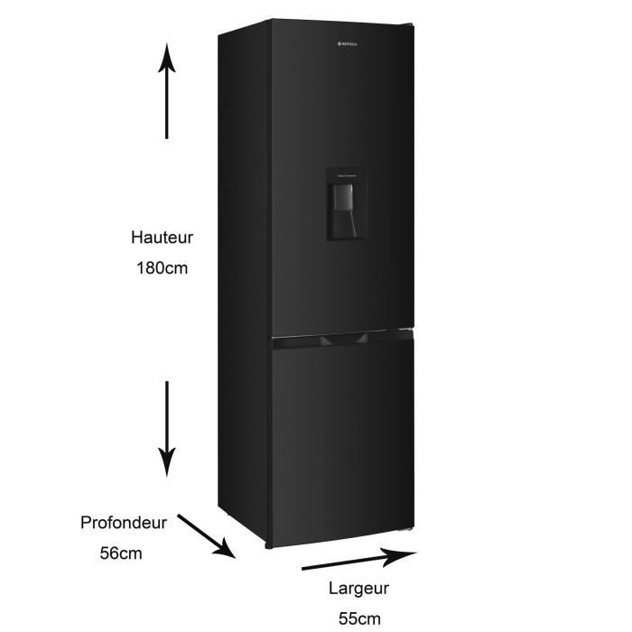 Réfrigérateur combiné GEDTECH - GCB262BL Black - capacité 262L - Classe E – Image 6