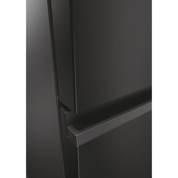 Réfrigérateur Combiné - HAIER - 3D 60 Series 5 HTW5618ENPT - Classe E - 360 L - 185 x 59,5 x 66,7 cm - Noir – Image 5
