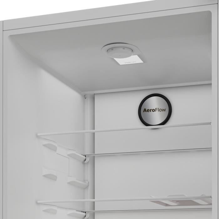 Réfrigérateur monoporte tout utile - BEKO - B1RMLNE444W - Froid ventilé - Classe E - 365 L - 186,5 x 59,7 x 70,9 cm - Blanc – Image 9