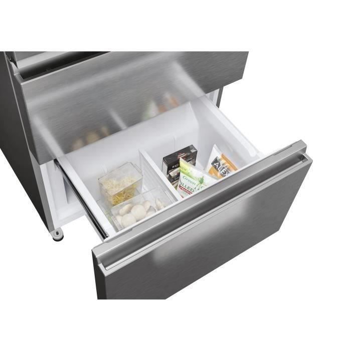 Réfrigérateur multi-portes - HAIER - HFR3718ENMM - Classe E - 402 L (262 + 140) - 37 dB - Gris – Image 6
