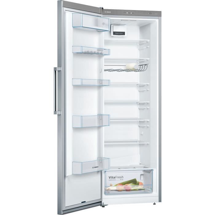 Réfrigérateur pose-libre - BOSCH KSV33LEP SER4 - 1 porte - 324 L - H176xL60xP65 cm - Inox – Image 5