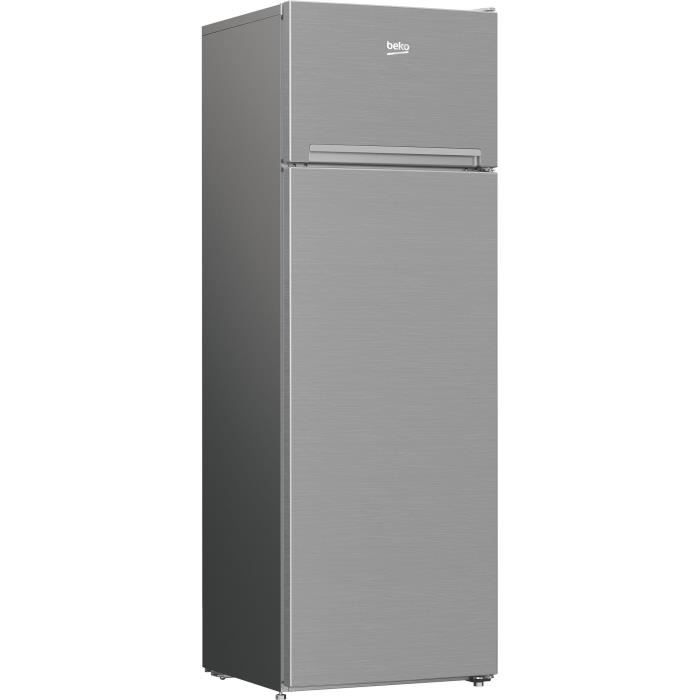 Réfrigérateur pose-libre double porte - BEKO - RDSA280K40SN - Classe E - 250 L - 160,6 x 54 x 57,4 cm - Gris Acier – Image 2