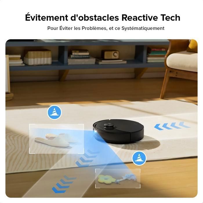 Roborock Q10 S5 Aspirateur Robot 10000 Pa Aspiration, Double Anti-emmêlement,Levage des Serpillères de 8 mm, Évitement d'obstacles – Image 6