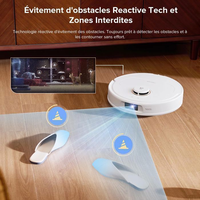 Roborock Qrevo S5V- Upgrade du S7 Max Ultra -12000 Pa -Aspirateur Robot Laveur avec Station -Séchage à l'air Chaud -0% – Image 6