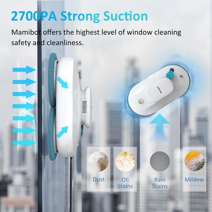 Robot Lave Vitre - BLOSSOM - AI - Télécommande - 50ml - Blanc – Image 2