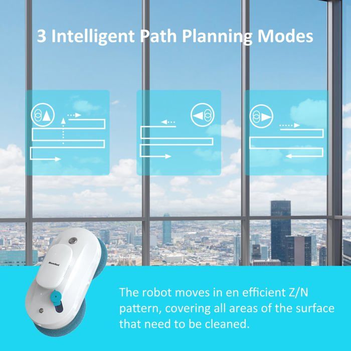 Robot Lave Vitre - BLOSSOM - AI - Télécommande - 50ml - Blanc – Image 4